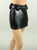 Nouveau Toys 1/6 Scale Female Black Leather Mini Skirt w/ Belt